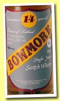 Bowmore 14 yo (40%, Sestante, +/-1992)
